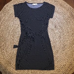 Michael Kors Black and White Polka Dots Dress